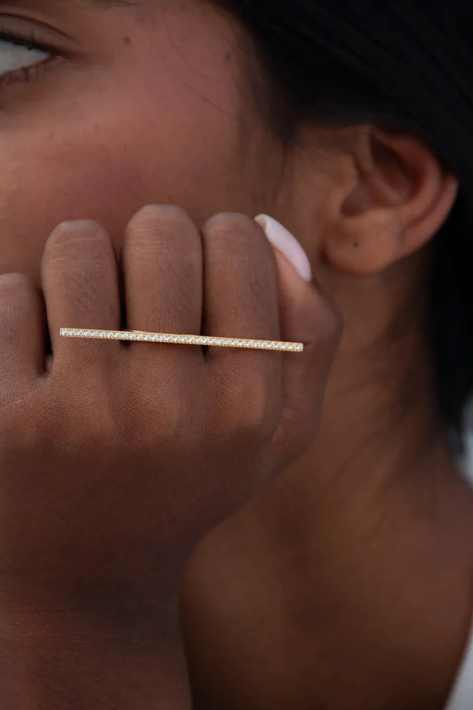 Online Anillo Barra Circons Anillos Ajustables