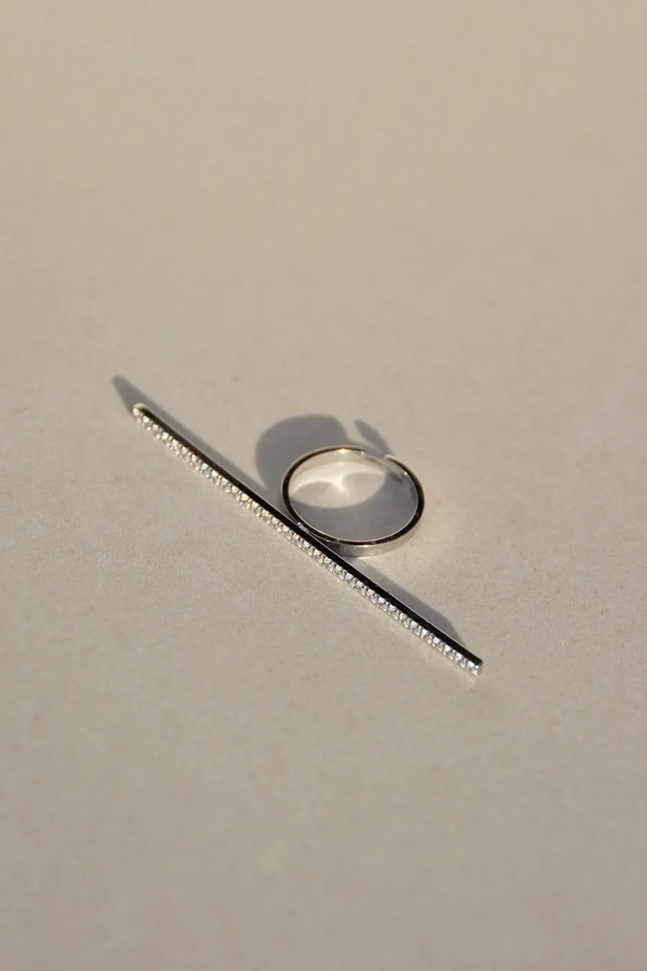Online Anillo Barra Circons Anillos Ajustables