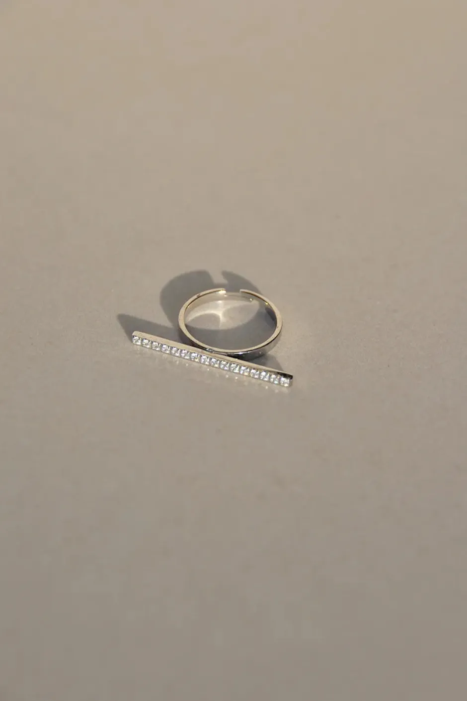 Online Anillo Barra Circons Anillos Ajustables