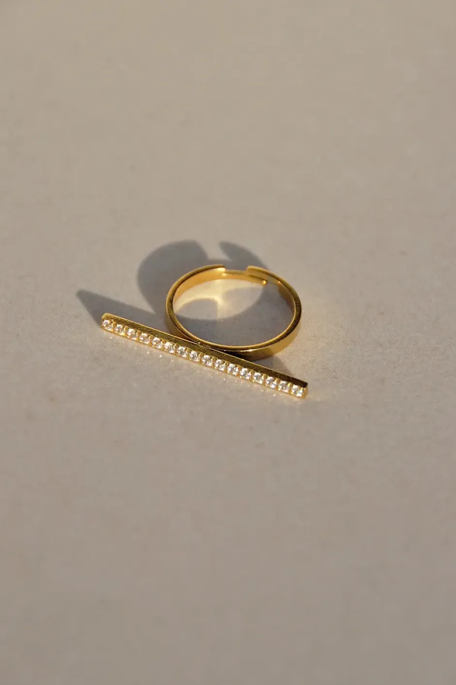 Online Anillo Barra Circons Anillos Ajustables