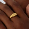 Discount Anillo Ovalado Personalizable (meñique) Anillos Personalizables | Anillos De Meñique