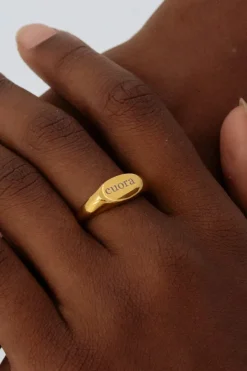 Discount Anillo Ovalado Personalizable (meñique) Anillos Personalizables | Anillos De Meñique