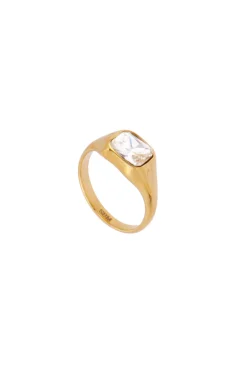 Best Anillo Rectángulo Color Anillos De Meñique