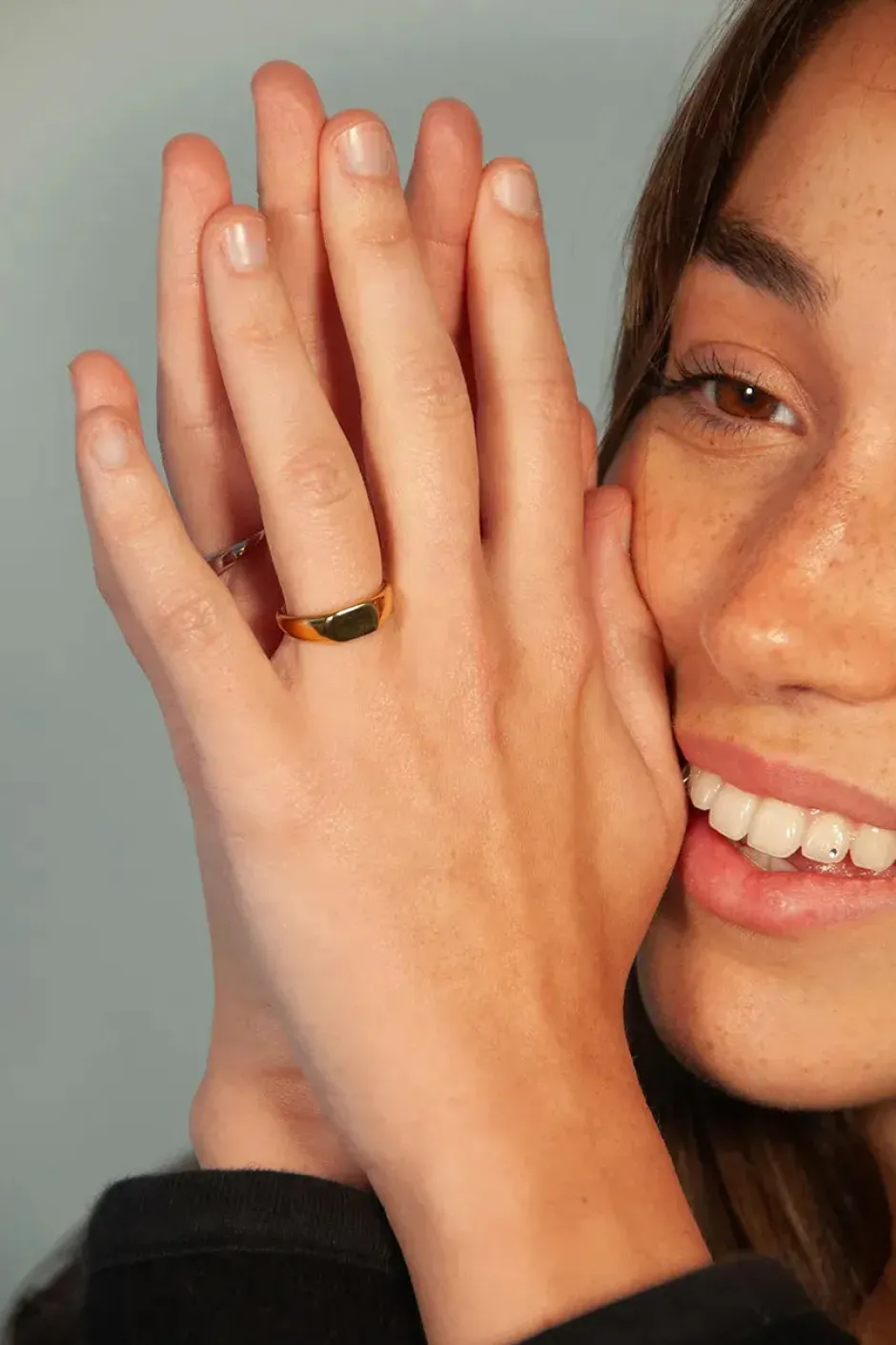 Best Anillo Rectángulo Personalizable (meñique) Anillos Personalizables | Anillos De Meñique