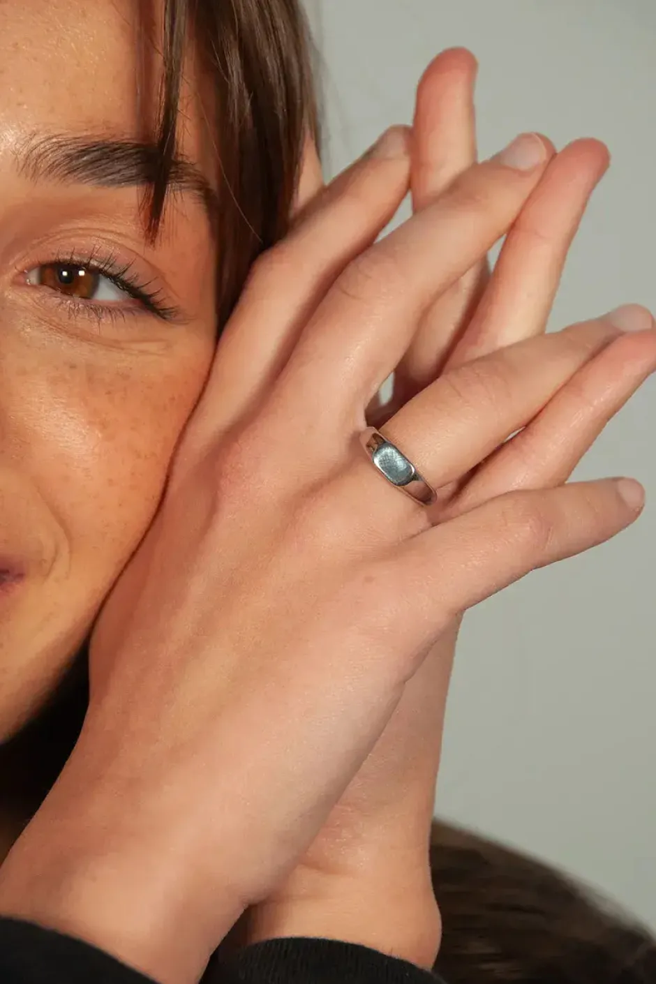 Best Anillo Rectángulo Personalizable (meñique) Anillos Personalizables | Anillos De Meñique
