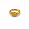 Clearance Anillo Redondo Circon Cera Anillos De Meñique