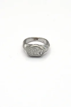 Clearance Anillo Redondo Circon Cera Anillos De Meñique