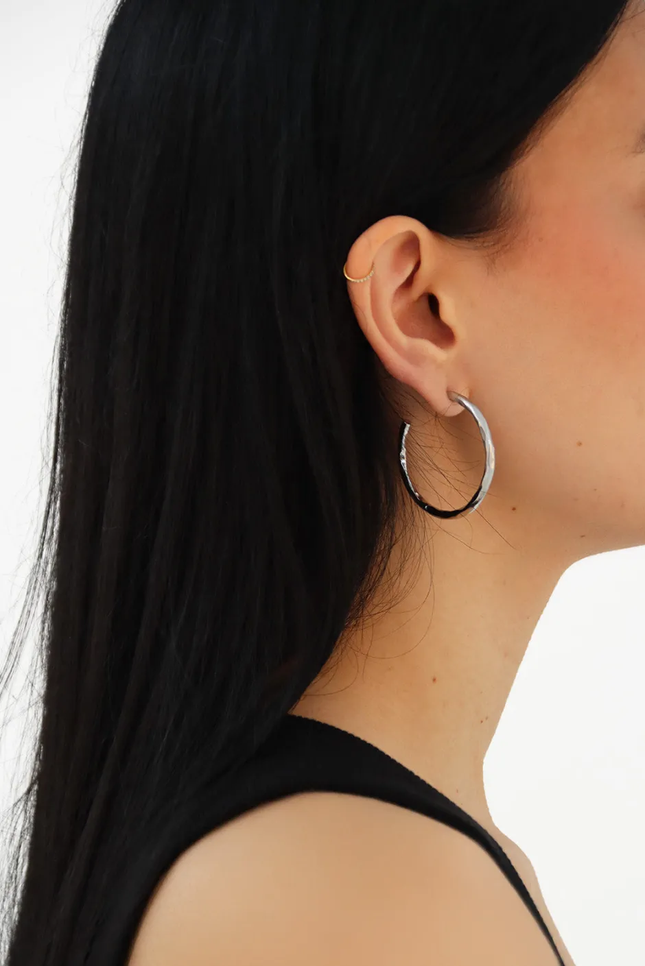 Sale Aro Irregular 3.5 cm Pendientes Y Aros Grandes