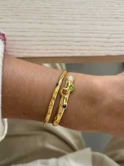 Discount Brazalete Textura Circonitas Pulseras Con Circonitas
