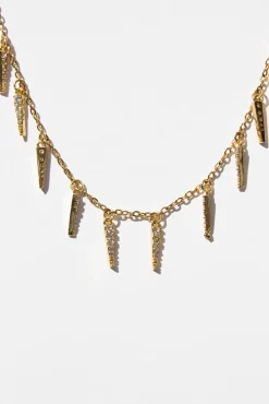 Fashion Collar 10 Pinchos Collares Con Colgante