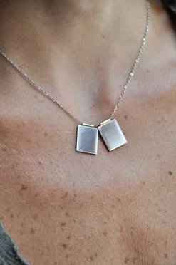 Clearance Collar Chapita Doble Collares Personalizables | Collares Con Colgante