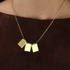 Fashion Collar Chapita Triple Collares Personalizables | Collares Con Colgante
