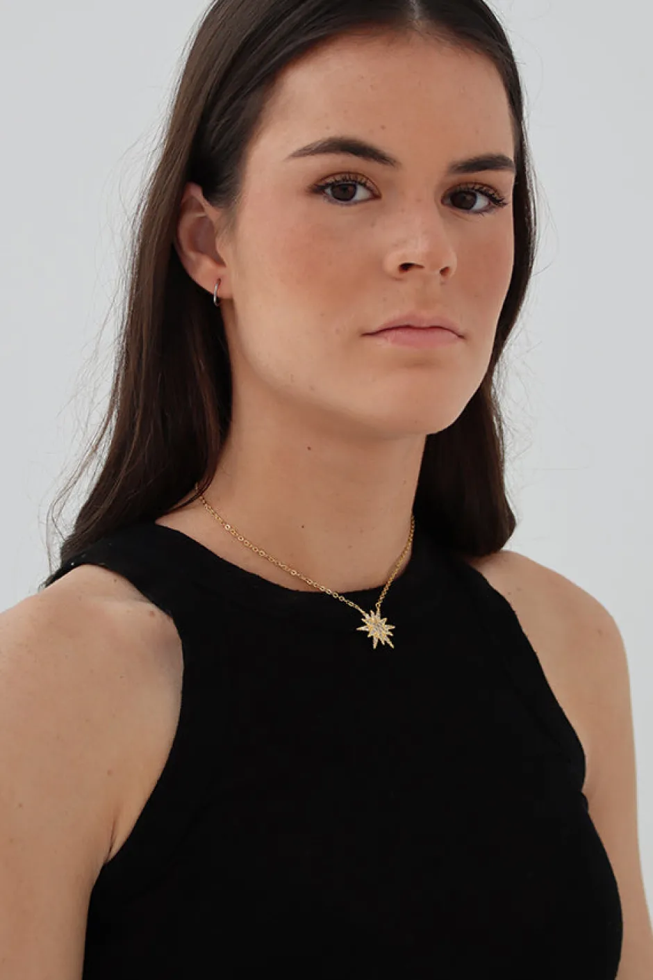 Sale Collar Estrella Blanca Collares Con Colgante