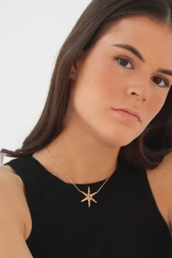 Fashion Collar Estrella Marrón Collares Con Colgante