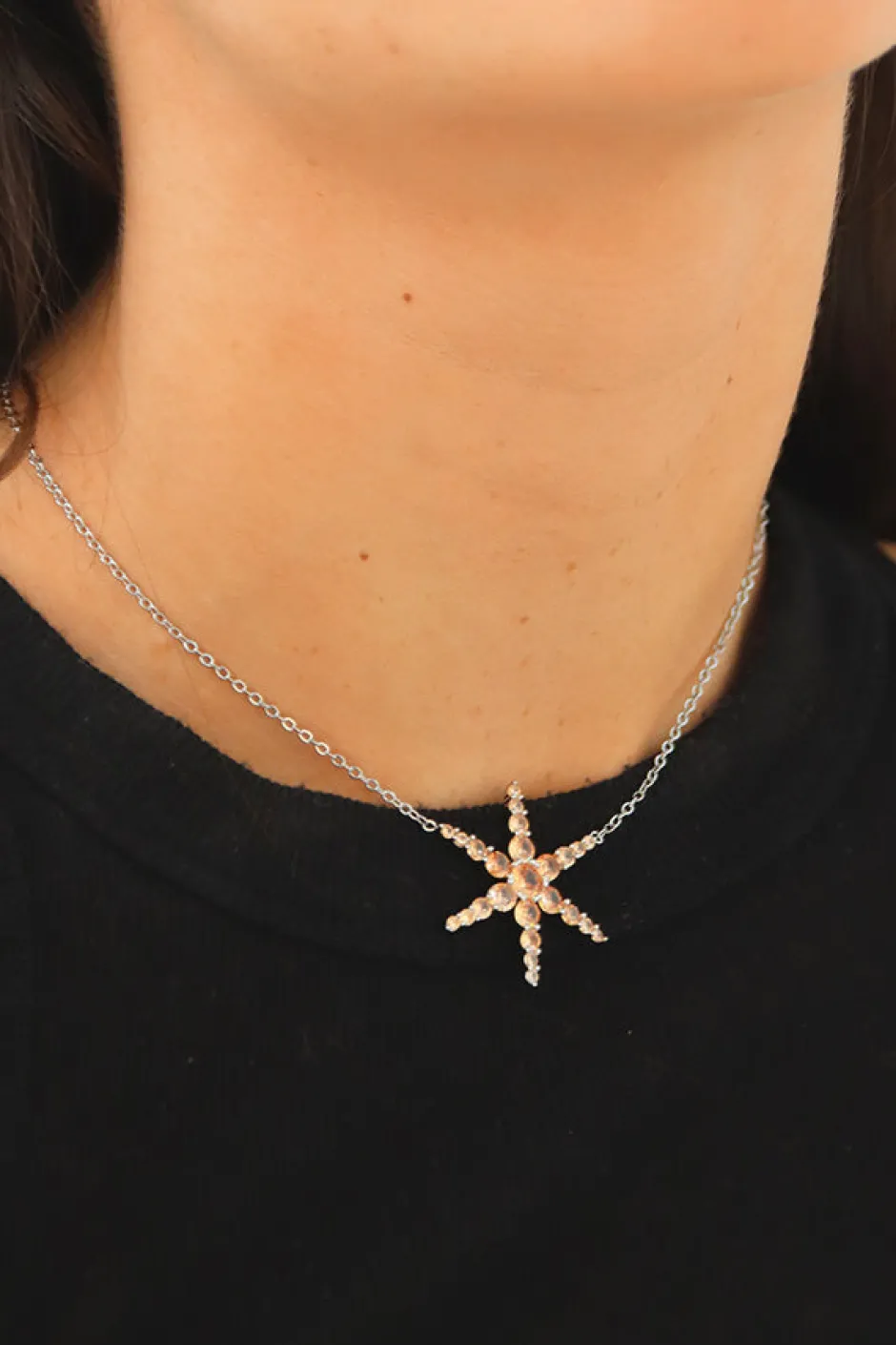 Fashion Collar Estrella Marrón Collares Con Colgante