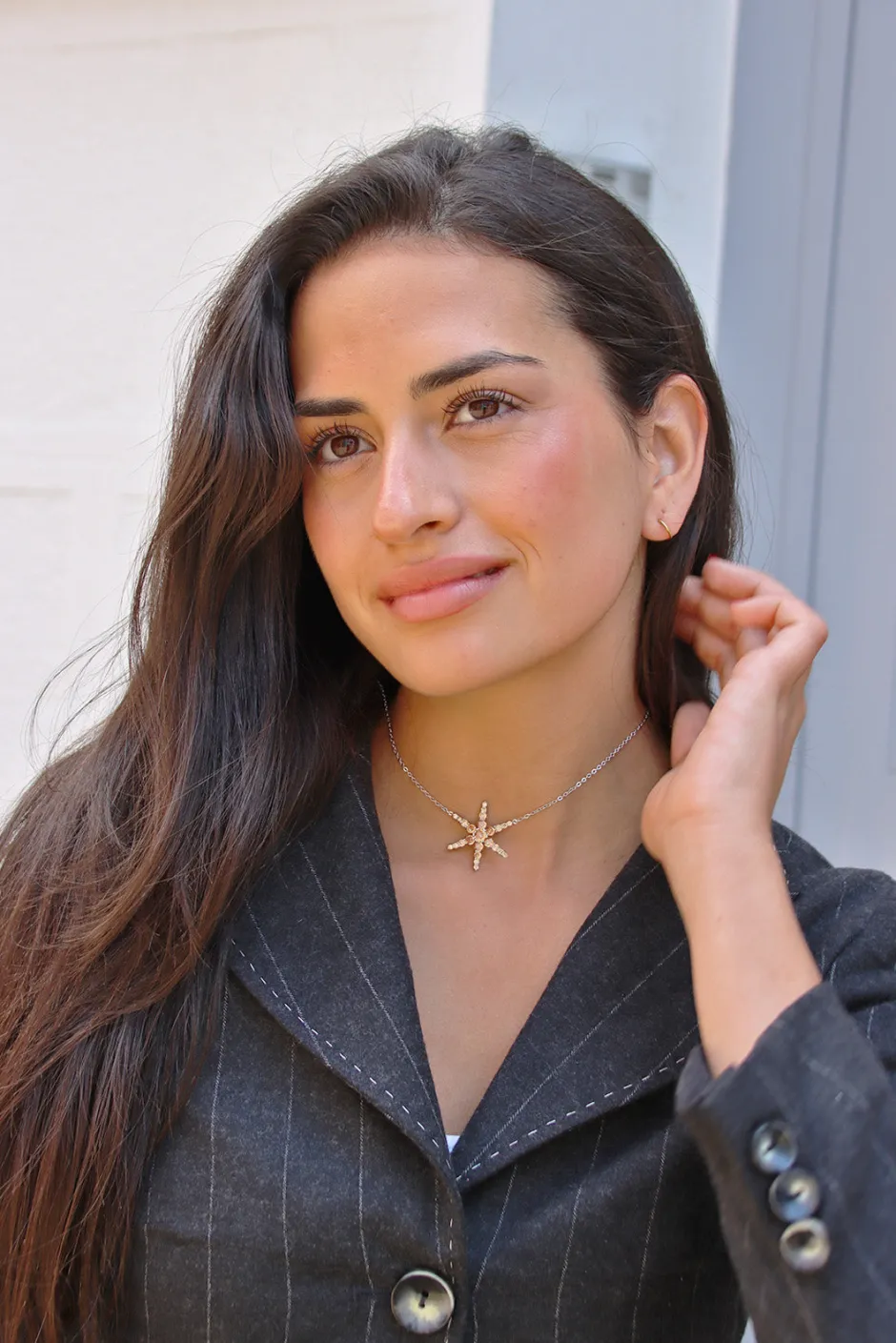 Fashion Collar Estrella Marrón Collares Con Colgante