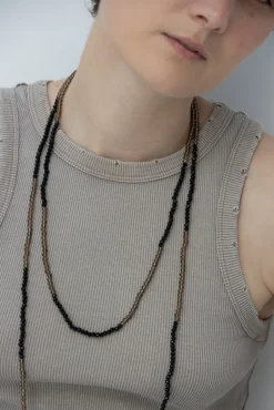 Best Collar Gatsby Negro y Marrón Collares Grandes