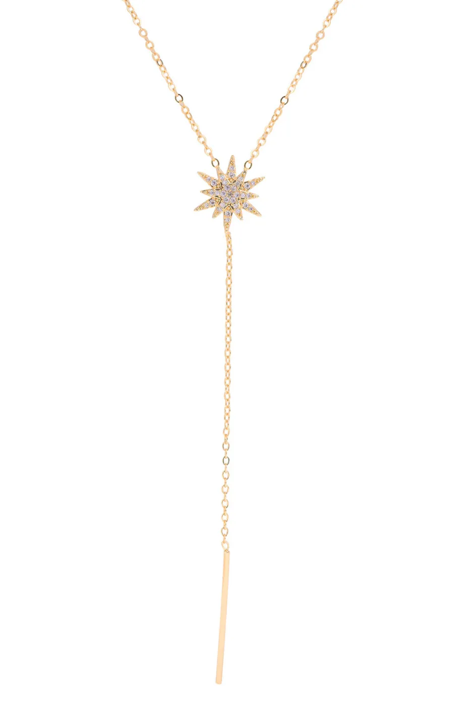 Sale Collar Largo Estrella Blanca Collares Con Colgante