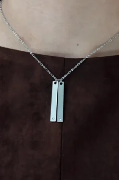 Clearance Collar Long Circon Doble Collares Personalizables | Collares Con Colgante
