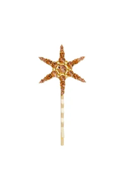 Hot Horquilla Estrella Marrón Horquillas