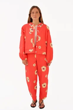 Discount Pantalón Flores Maxi Pantalones