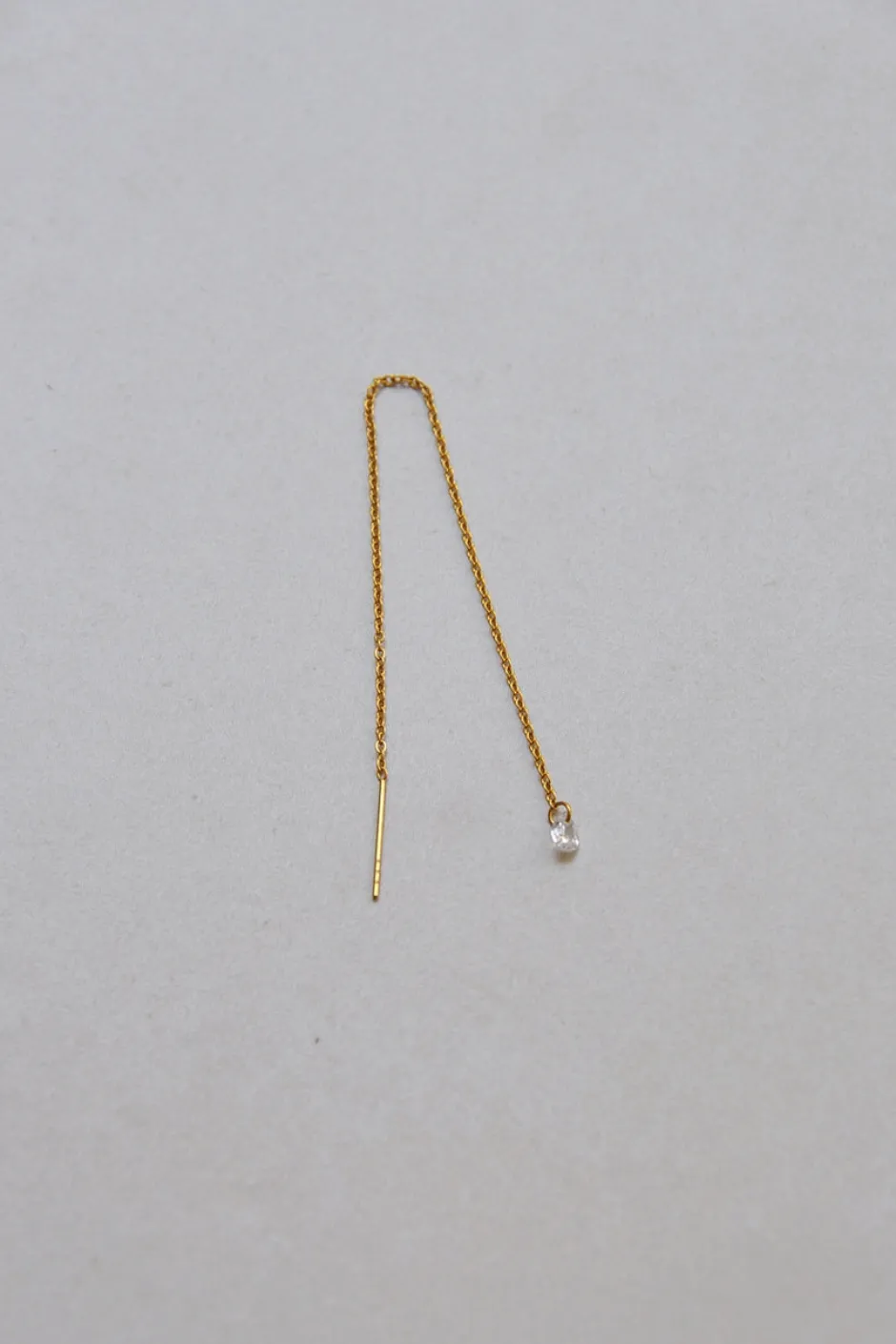 Hot Pendiente Basic Cadena Circon (Unidad) Dobles Cadena