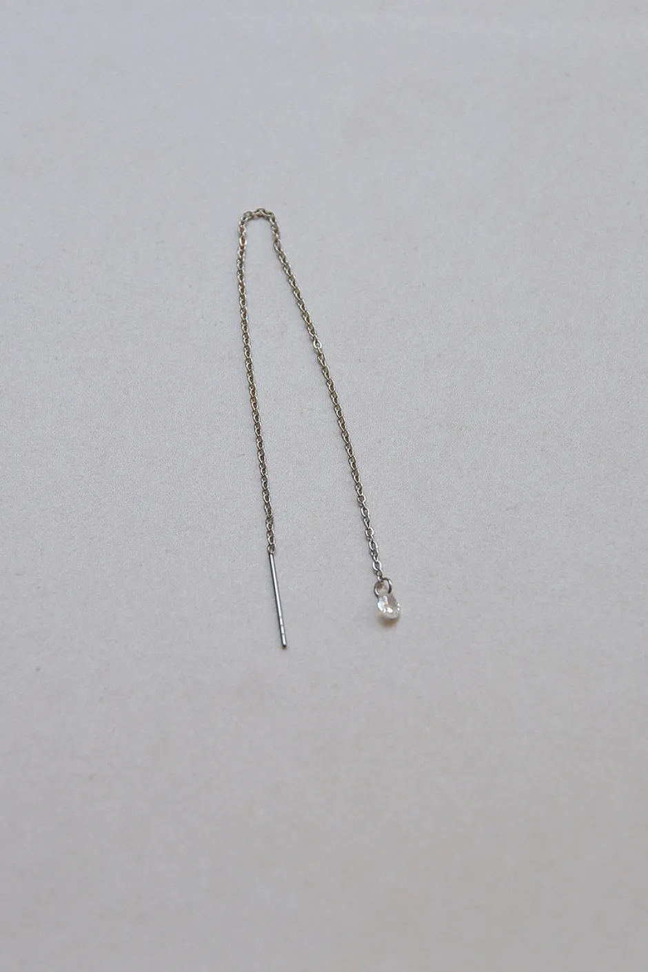 Hot Pendiente Basic Cadena Circon (Unidad) Dobles Cadena