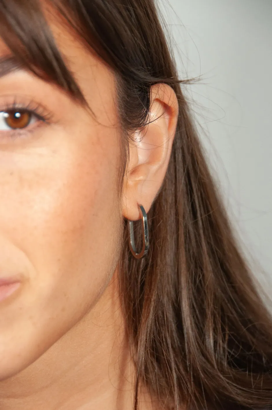 Fashion Pendiente Ovalado (Unidad) Mini Pendientes Y Aritos