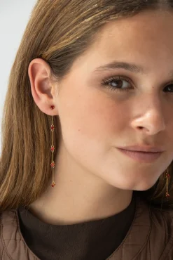 Hot Pendientes Desmontable Rojo (par) Desmontables