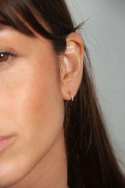 Fashion Piercing XS Circonitas 8mm Mini Pendientes Y Aritos