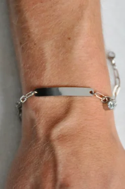 Online Pulsera Personalizable Eslabones Pulseras Con Circonitas | Pulseras Personalizables