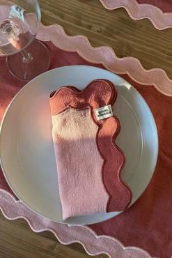 Best Servilleta Ondas Rosa Servilletas
